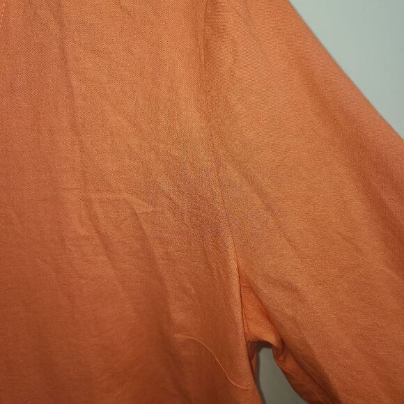 New York & Company Linen Blend Button Back Blouse - Picture 2 of 10